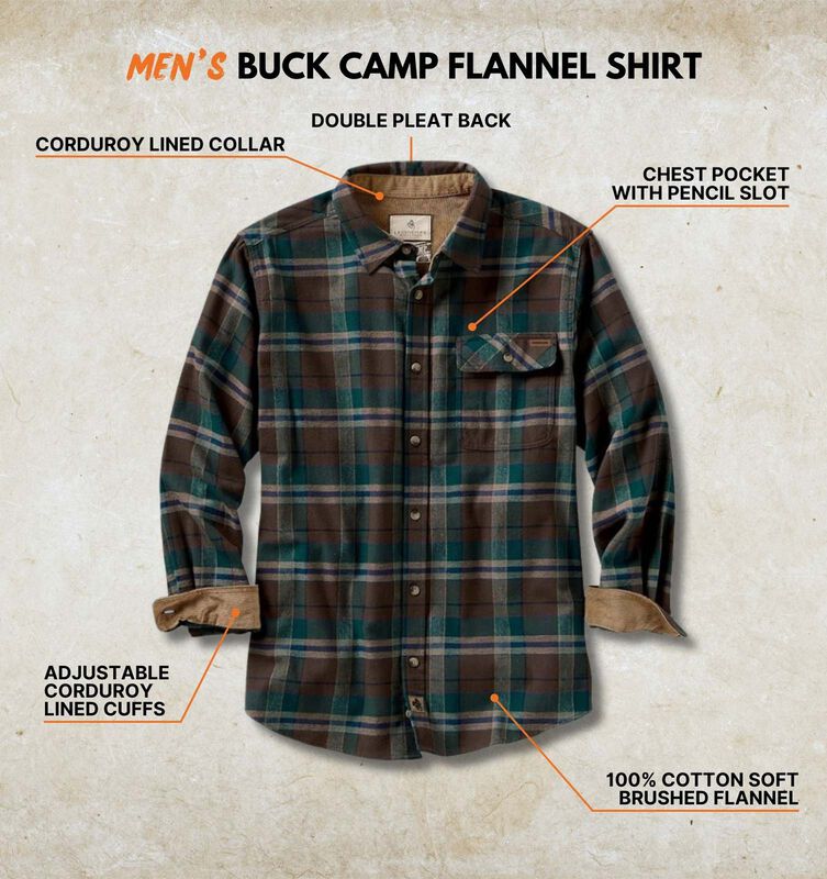Men's Buck Camp Flannel Shirt image number 2