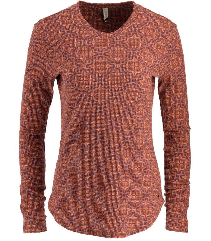 Women's Long Sleeve Waffle Knit Top image number 0