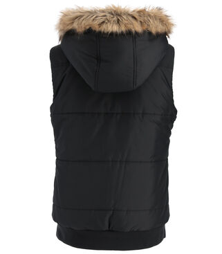 Women's Quilted Toggle Hooded Puffer Vest
