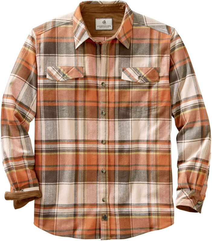 Men's Legendary Stretch Flannel Shirt Solid Heather image number 0