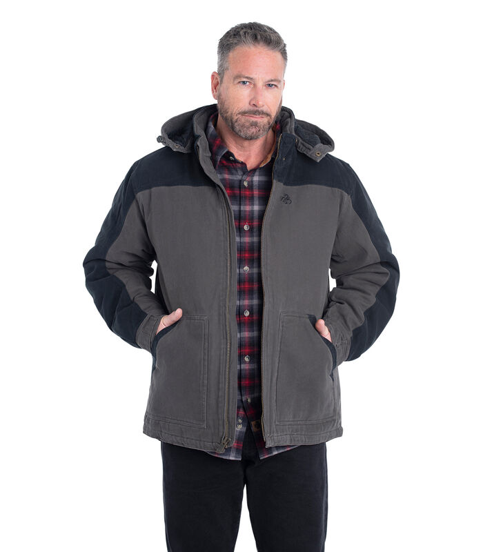 Men's Heavyweight Canvas Cross Trail Big Game Camo Workwear Coat image number 2