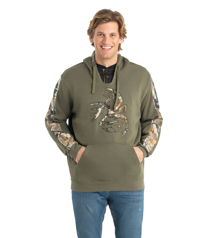 Men's Heavyweight Outfitter Camo Hoodie image number 3