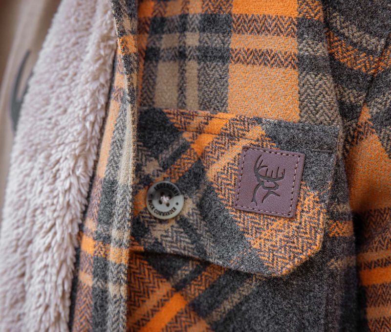 Men's Buck Commander Deerfield Flannel Berber Lined Shirt Jacket image number 2