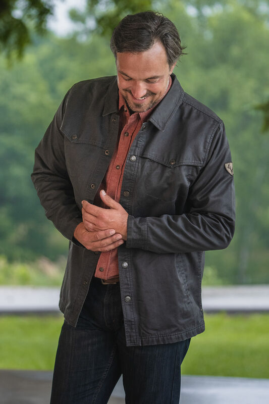 Men's Lonestar Waxed Canvas Shirt Jacket image number 2