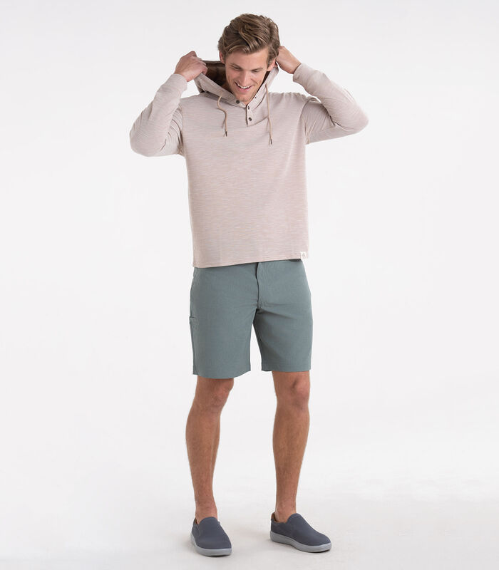 Men's Outdoors Hooded Pullover Performance Henley image number 3