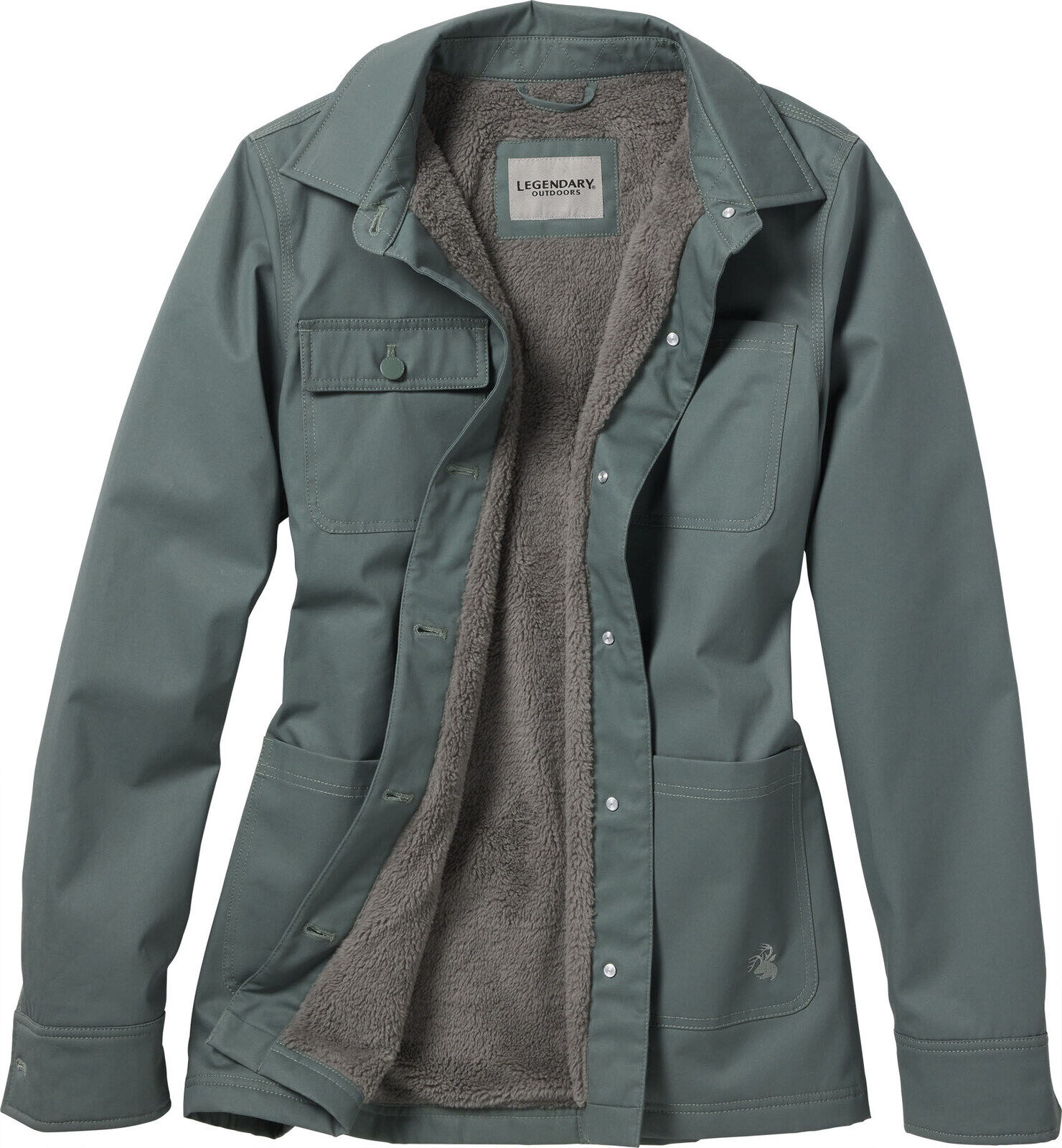 Women's Waxed Cotton Shirt Jacket | Water-Resistant Shacket