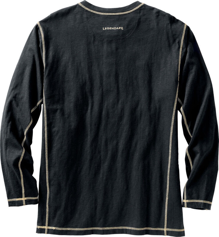 Men's Maverick Slub Henley Long Sleeve Shirt image number 1