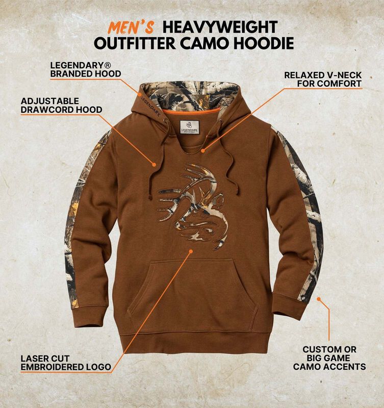 Men's Heavyweight Outfitter Camo Hoodie image number 2