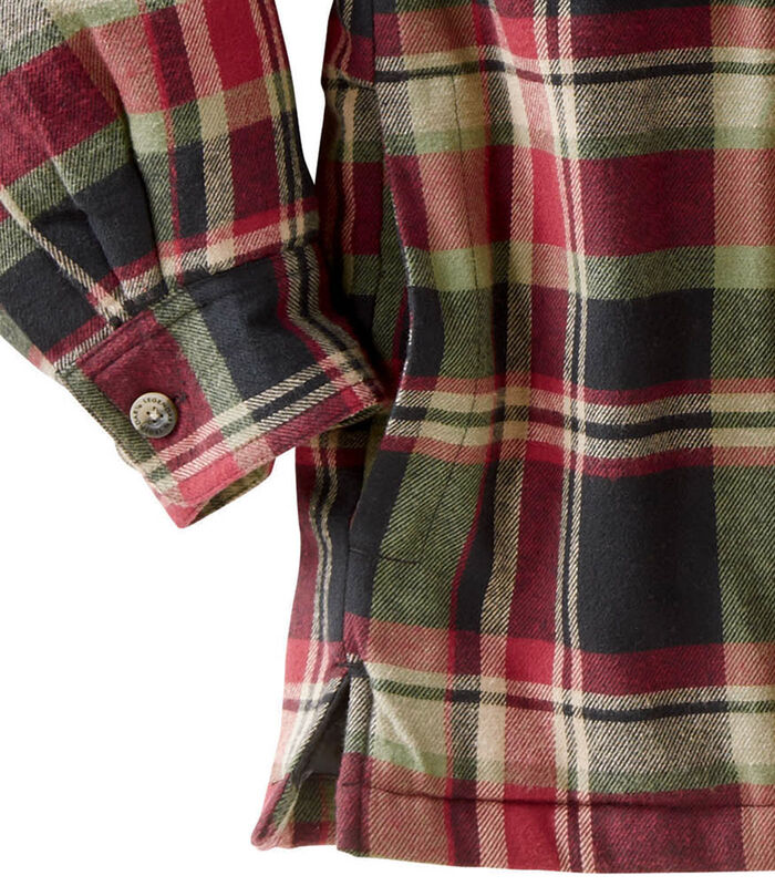 Men's Maplewood Hooded Flannel Shirt Jacket image number 4