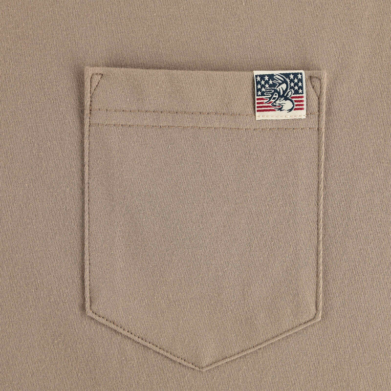 Men's Buck Flag Pocket SS T Shirt Made in the USA image number 2