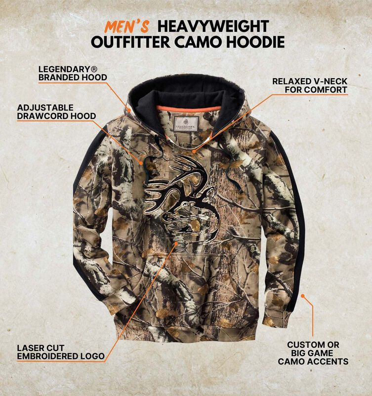 Men's Heavyweight Outfitter Camo Hoodie image number 2