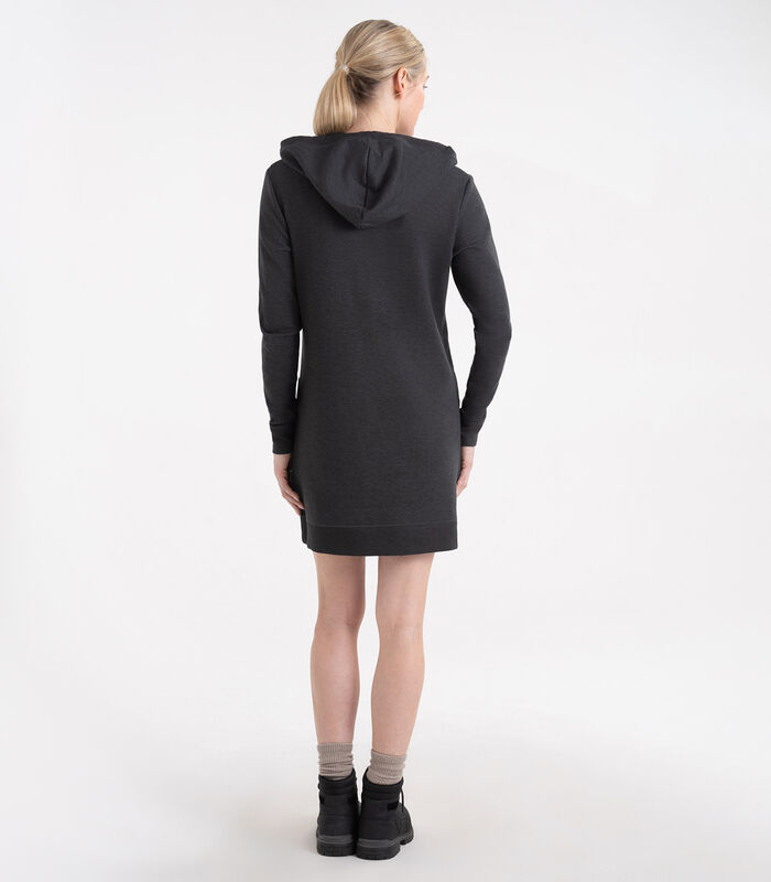 Women's Long Sleeve Oversized Hoodie Sweatshirt Dress image number 3