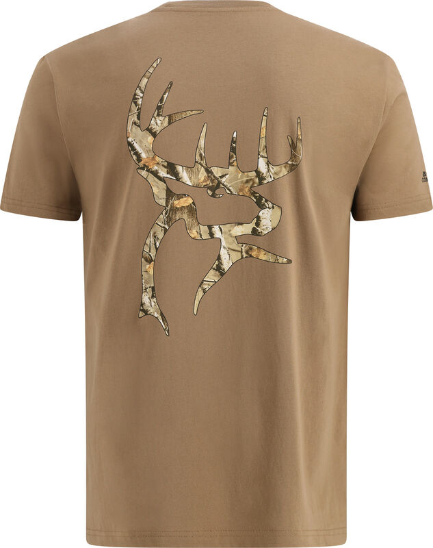 Men's Buck Commander Camo Filled Buck Short Sleeve T-Shirt image number 0