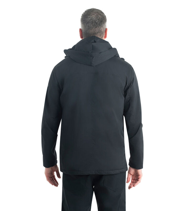 Men's Water Resistant Hooded Rain Jacket image number 3