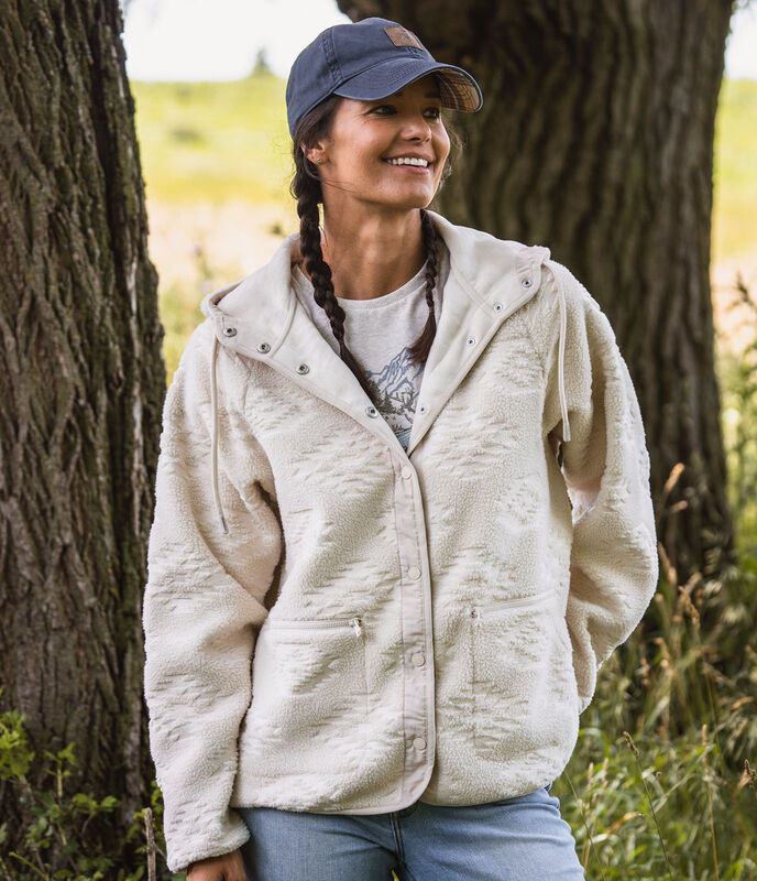 Women&rsquo;s Legendary Outdoors Snap Front Fleece Jacket image number 4