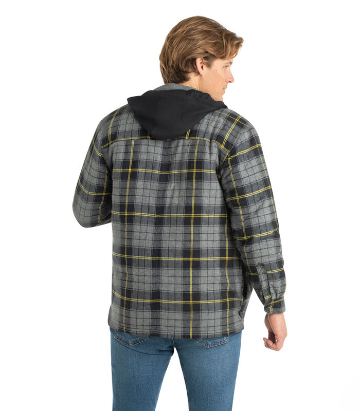 Men's Maplewood Hooded Flannel Shirt Jacket image number 4
