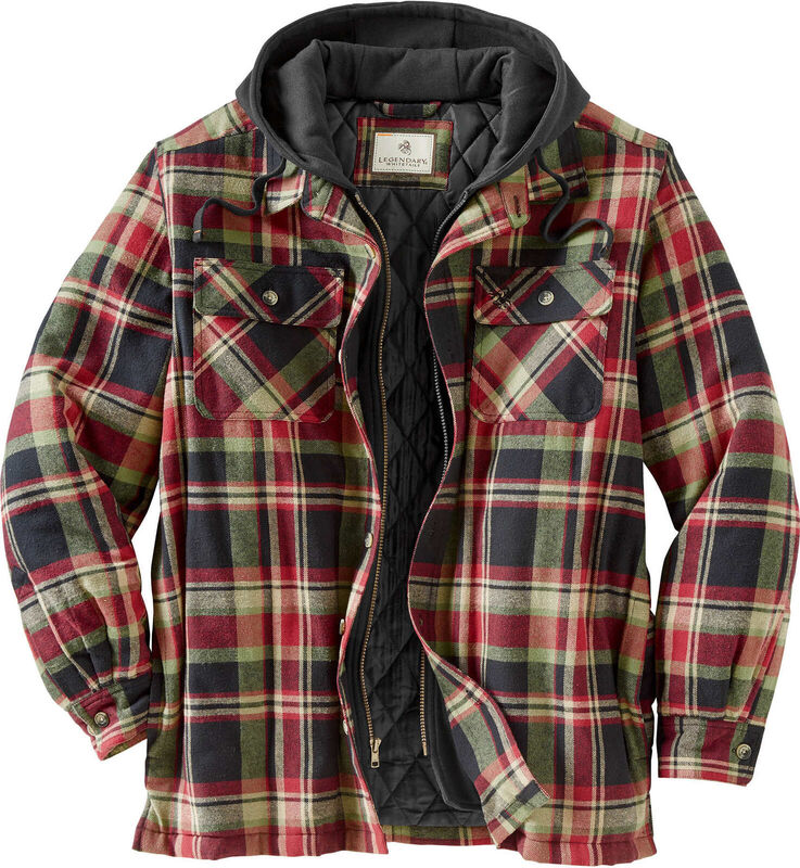 Men's Maplewood Hooded Flannel Shirt Jacket image number 0