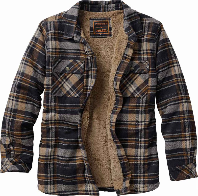 Men's Buck Commander Deerfield Flannel Berber Lined Shirt Jacket image number 0