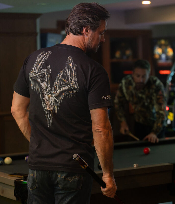Men's Camo Buck Skull Pocket Short Sleeve T-Shirt image number 2