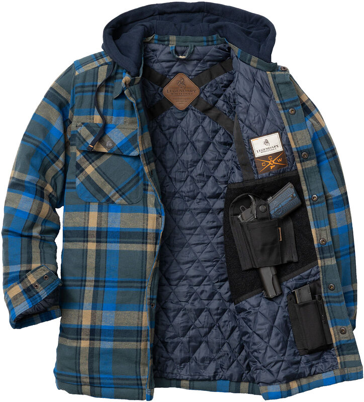 Men's Concealed Carry Maplewood Hooded Shirt Jacket image number 1
