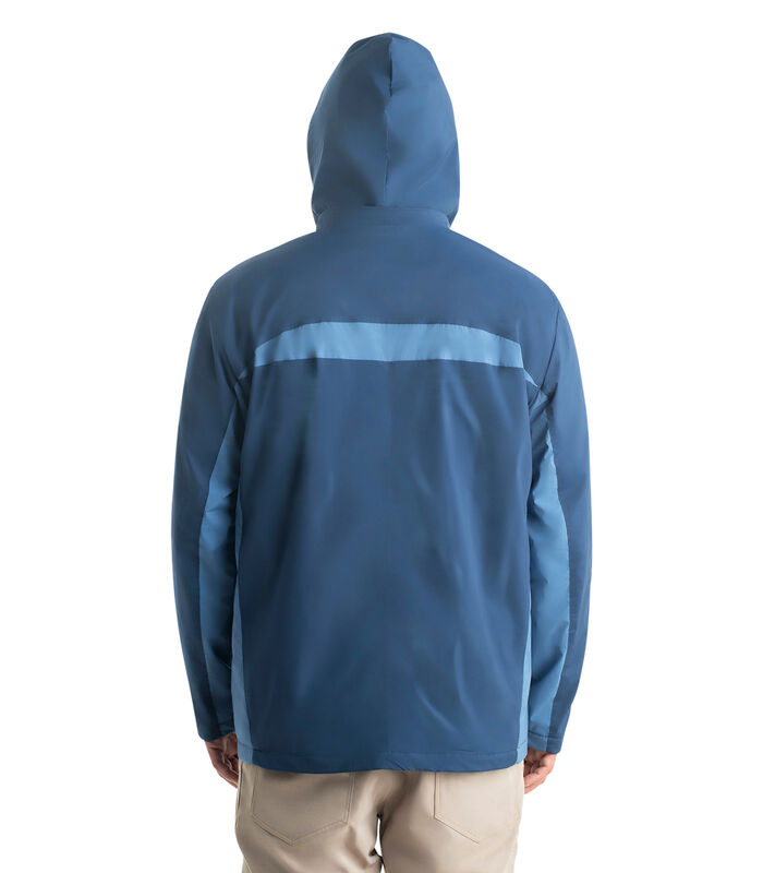 Men's Water Resistant Hooded Rain Jacket image number 4