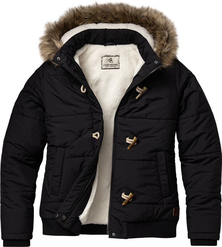Women's Quilted Toggle Hooded Berber Lined Puffer Jacket image number 0