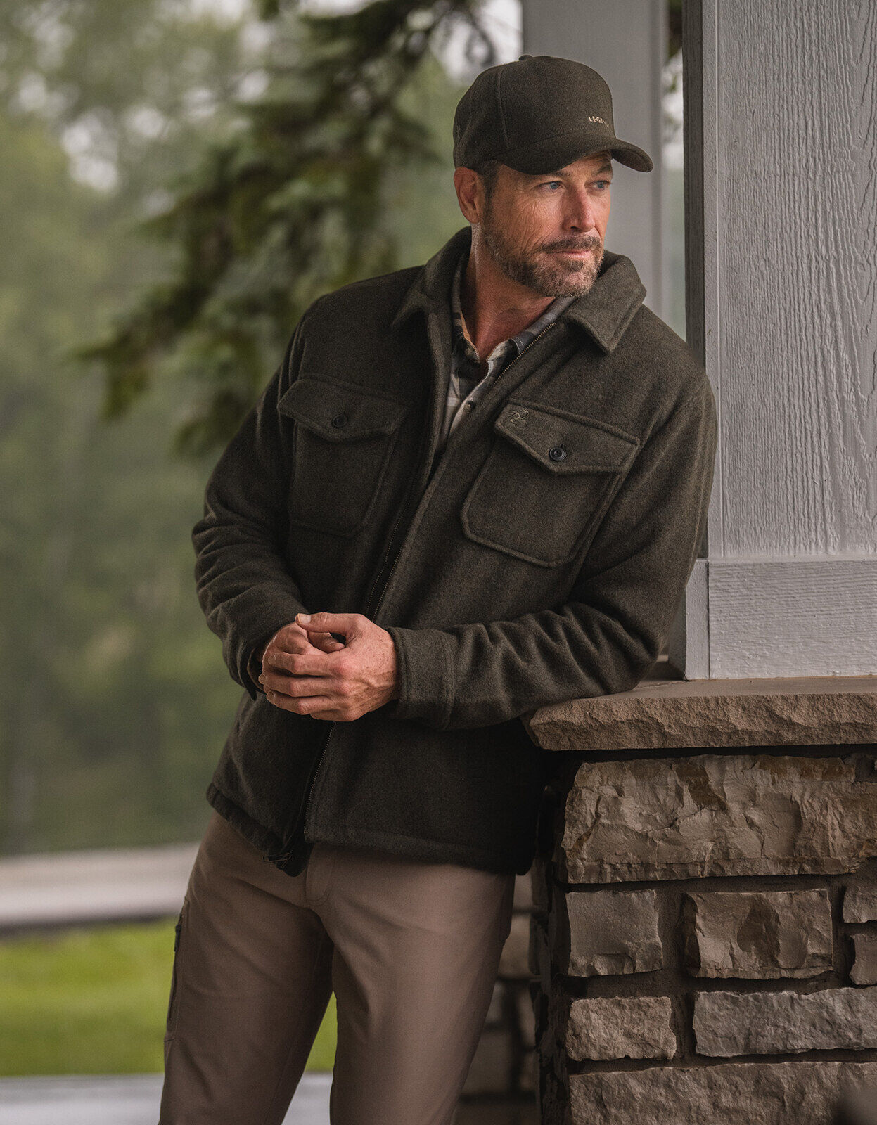 Men's Berber-Lined Wool Jacket | Heavy-Duty Warmth for Hunting