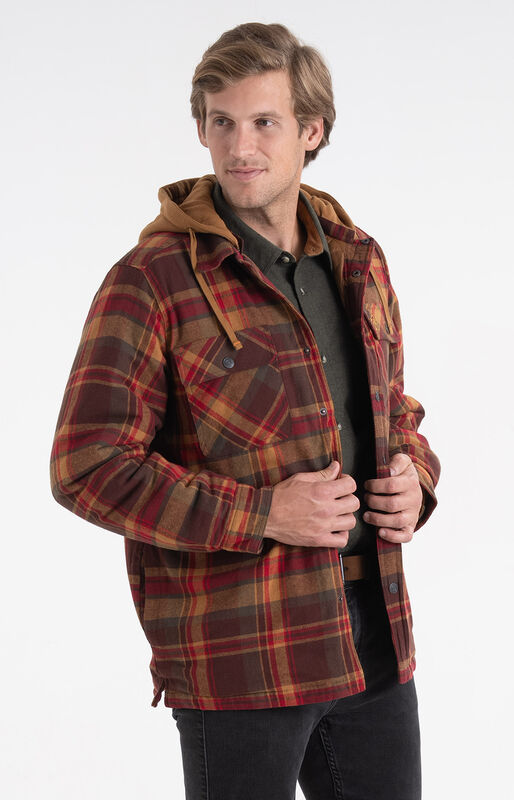 Men's Concealed Carry Maplewood Hooded Shirt Jacket image number 3