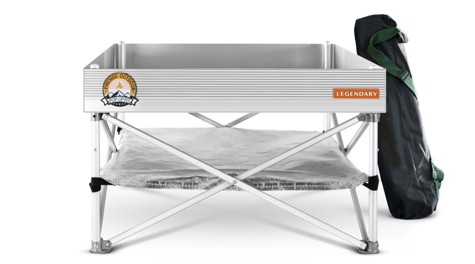 Fireside Outdoor Personal Pop Up Fire Pit And Grill