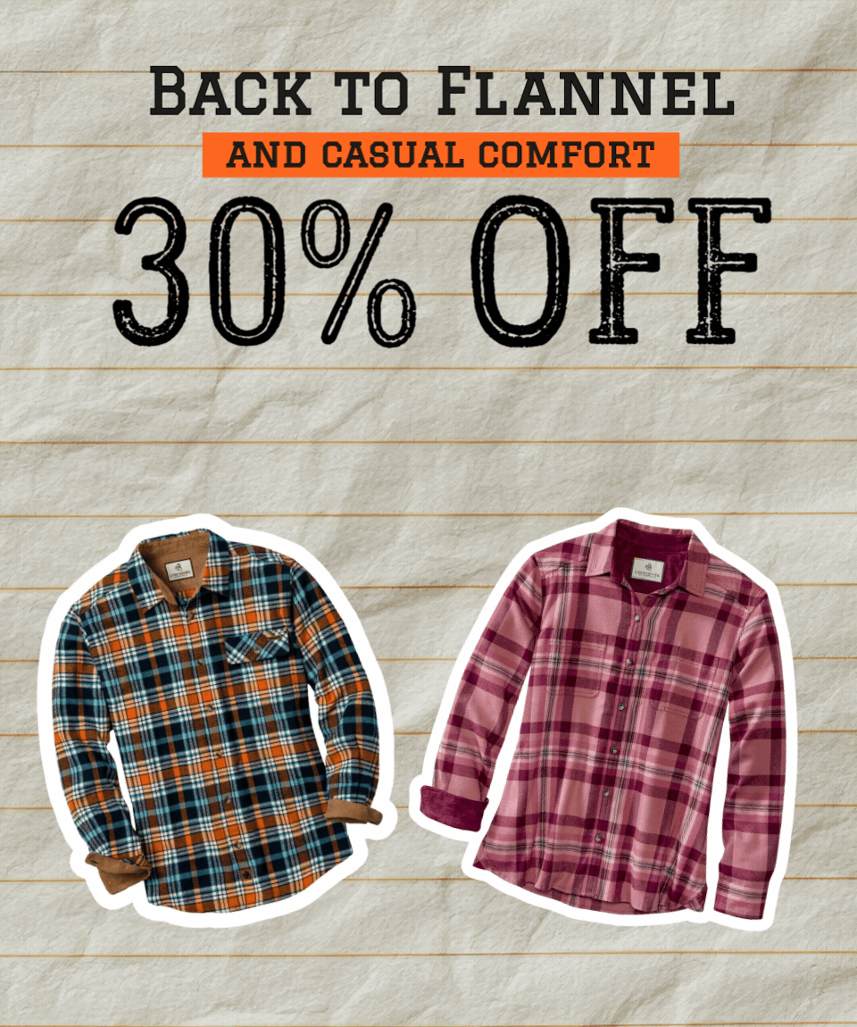 Back to Flannel Sale