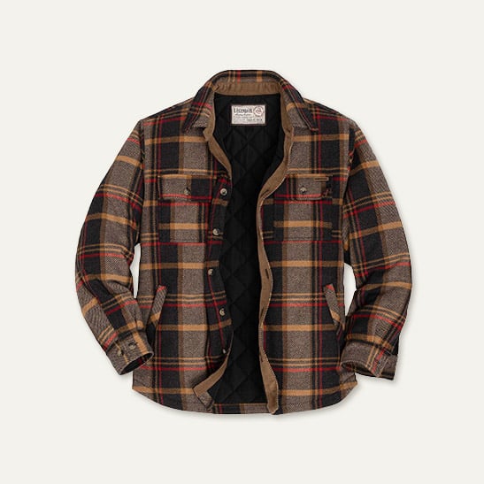 Men’s Tough as Buck Legacy Insulated Button Up Wool Shirt Jacket