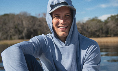 Men's Portage Hooded Performance Long Sleeve T-Shirt