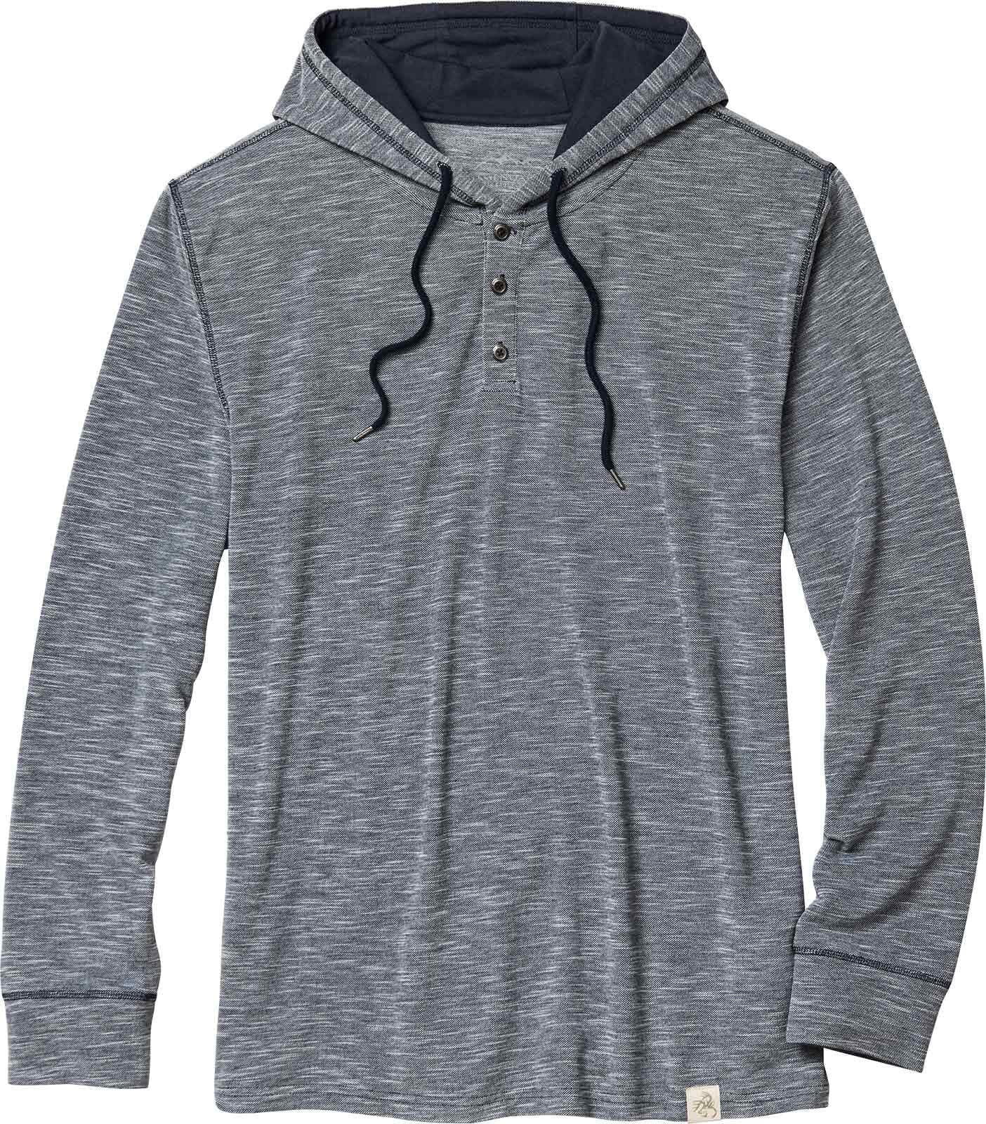 Men's Outdoors Hooded Pullover Performance Henley