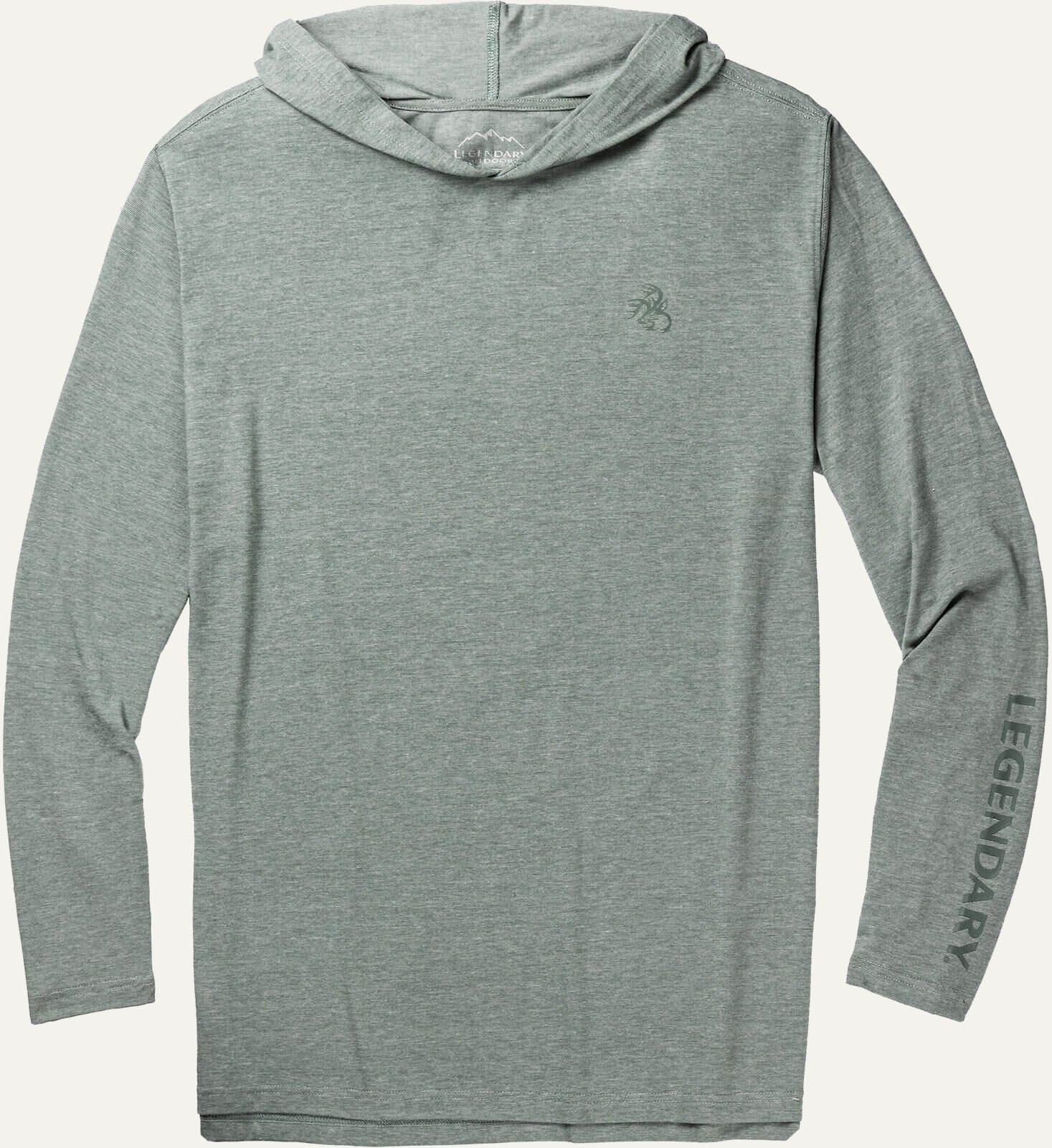 Men's UPF Sun Protected Hooded Long Sleeve T Shirt