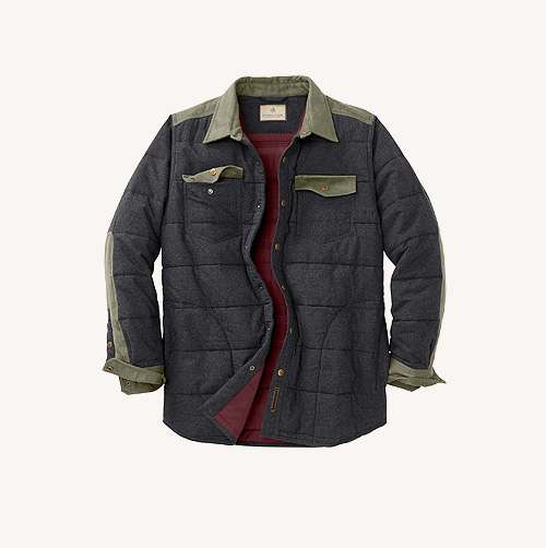 Men's High Caliber Quilted Shirt Jacket