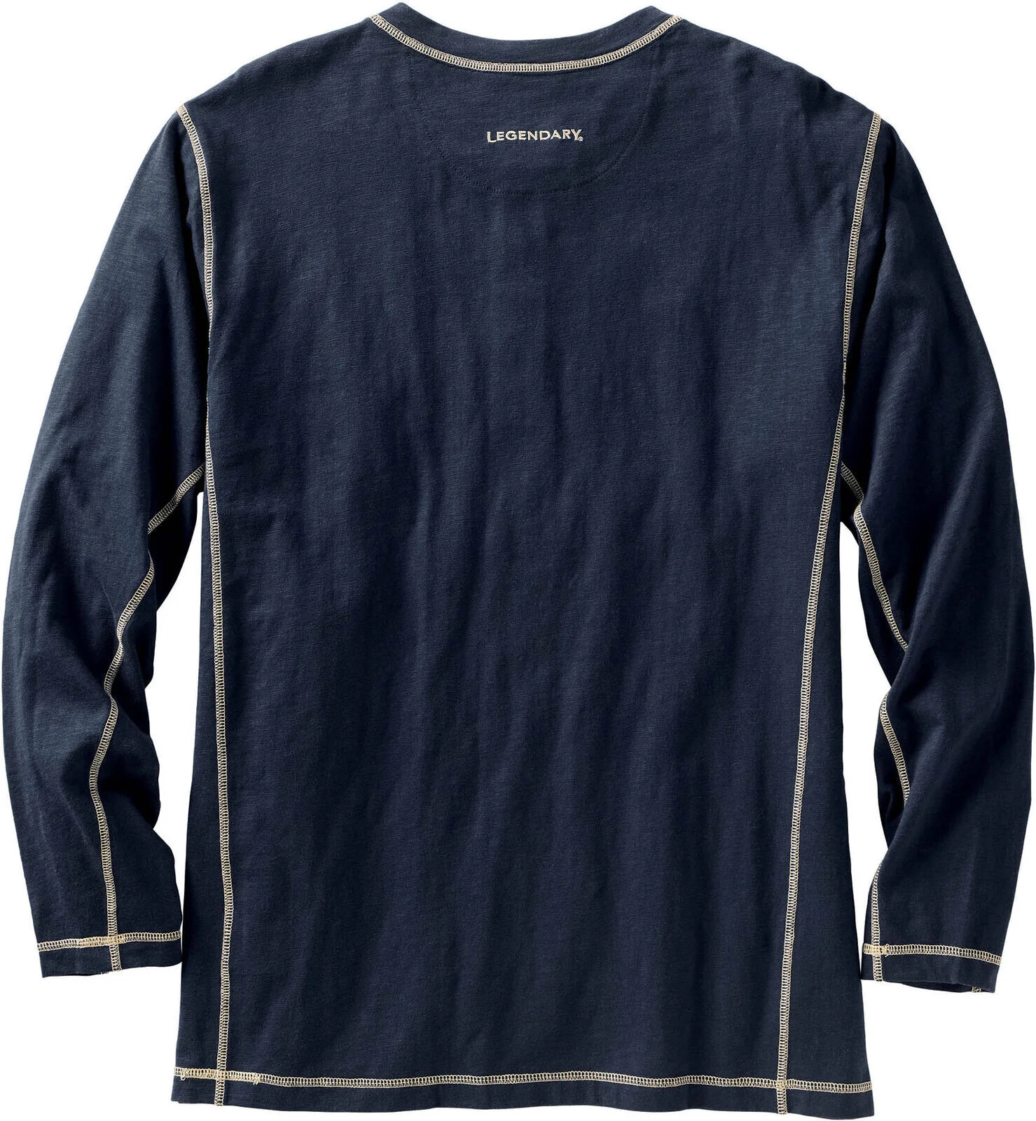 Men's Maverick Slub Henley Long Sleeve Shirt