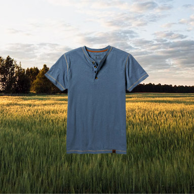 Men's Maverick Slub Henley Short Sleeve Shirt