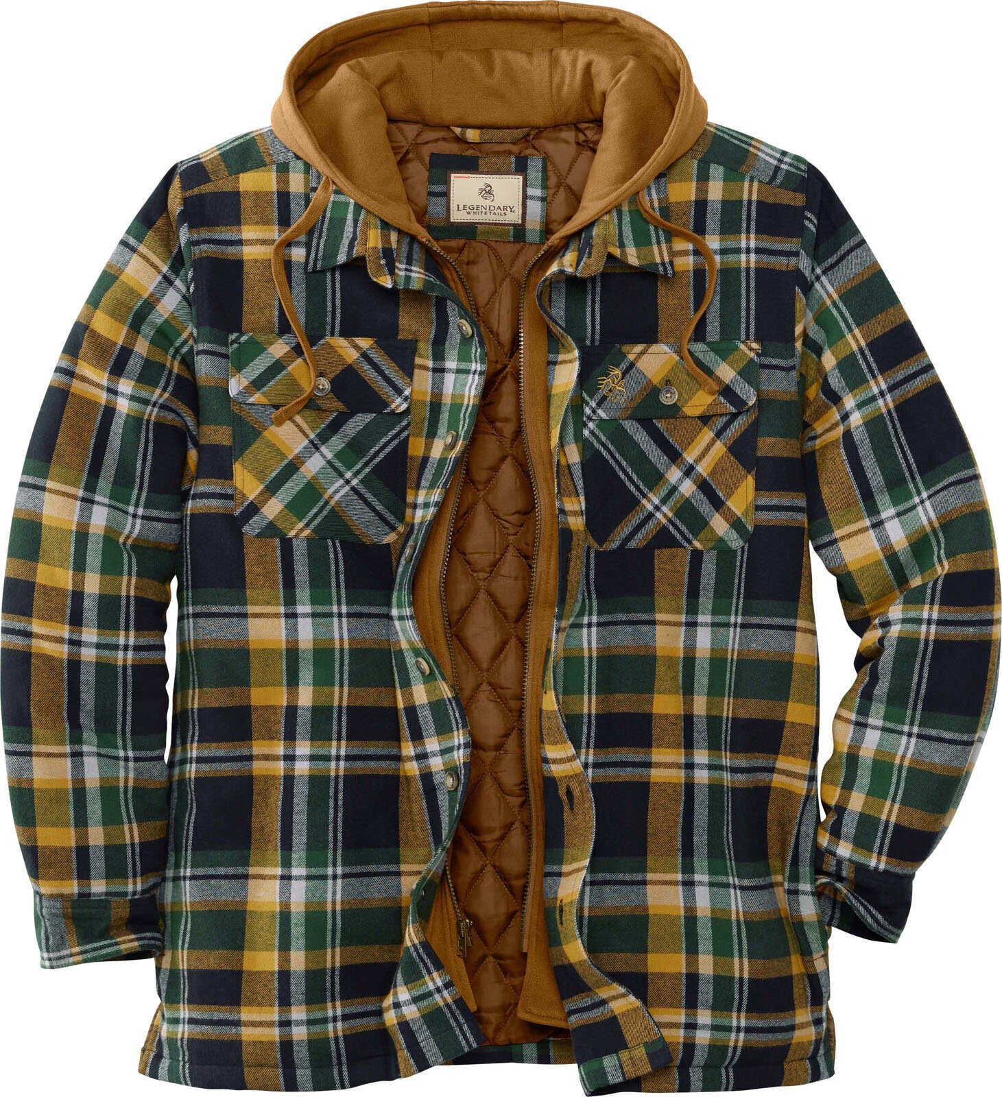 Men's Maplewood Hooded Flannel Shirt Jacket