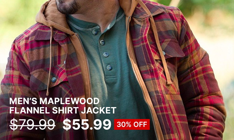 Men's Maplewood Flannel Shirt Jacket
