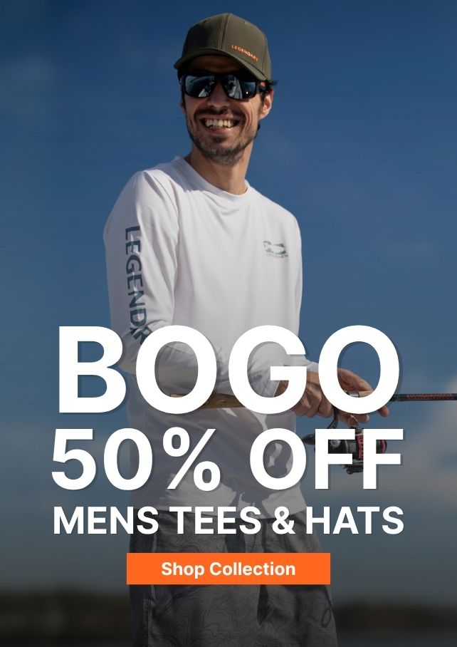 BOGO 50% Off Men's Tees & Hats