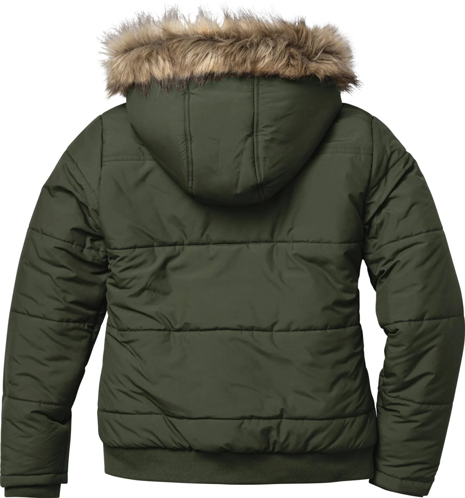 Women's Quilted Toggle Hooded Berber Lined Puffer Jacket