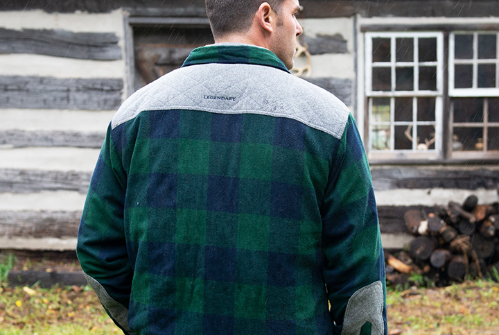 Quilted flannel deals jacket mens