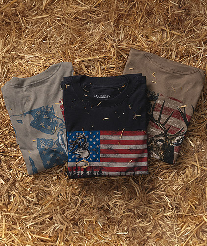 Men's Buck Flag Pocket SS T-Shirt Made in the USA