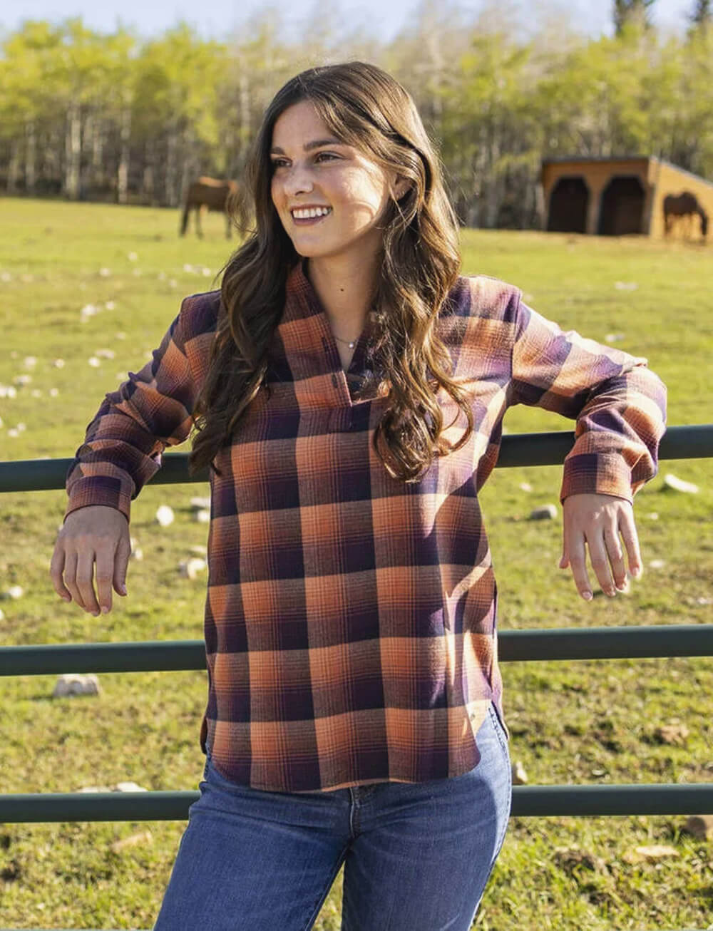 Women's Firelight Popover Flannel Tunic Top