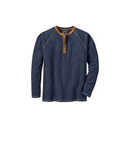 Men's Recluse Raglan Henley Long Sleeve Shirt
