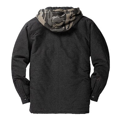 Men's Maplewood Hooded Flannel Shirt Jacket