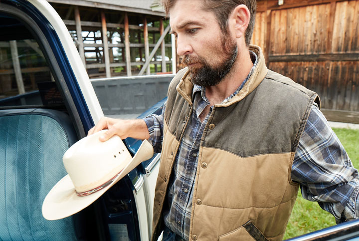Built to Last Men's Outlaw Western Plaid Shirt