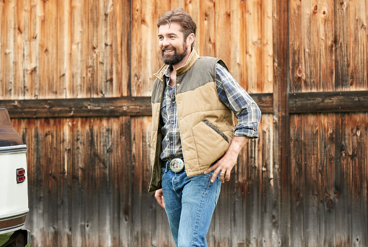 Western Style Men's Outlaw Western Plaid Shirt