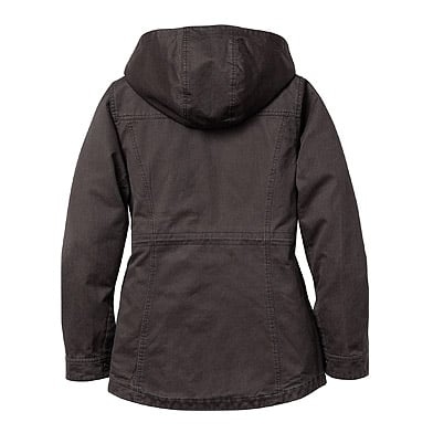 Women's Saddle Country Shirt Jacket with Removable Hood