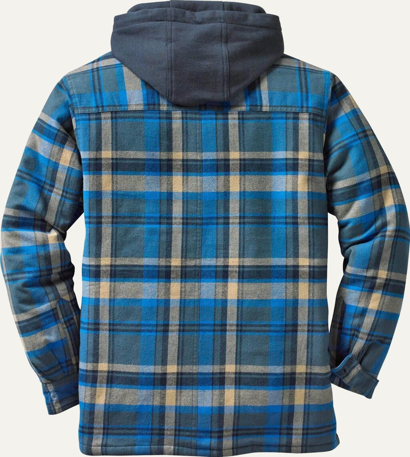 Men's Maplewood Hooded Flannel Shirt Jacket